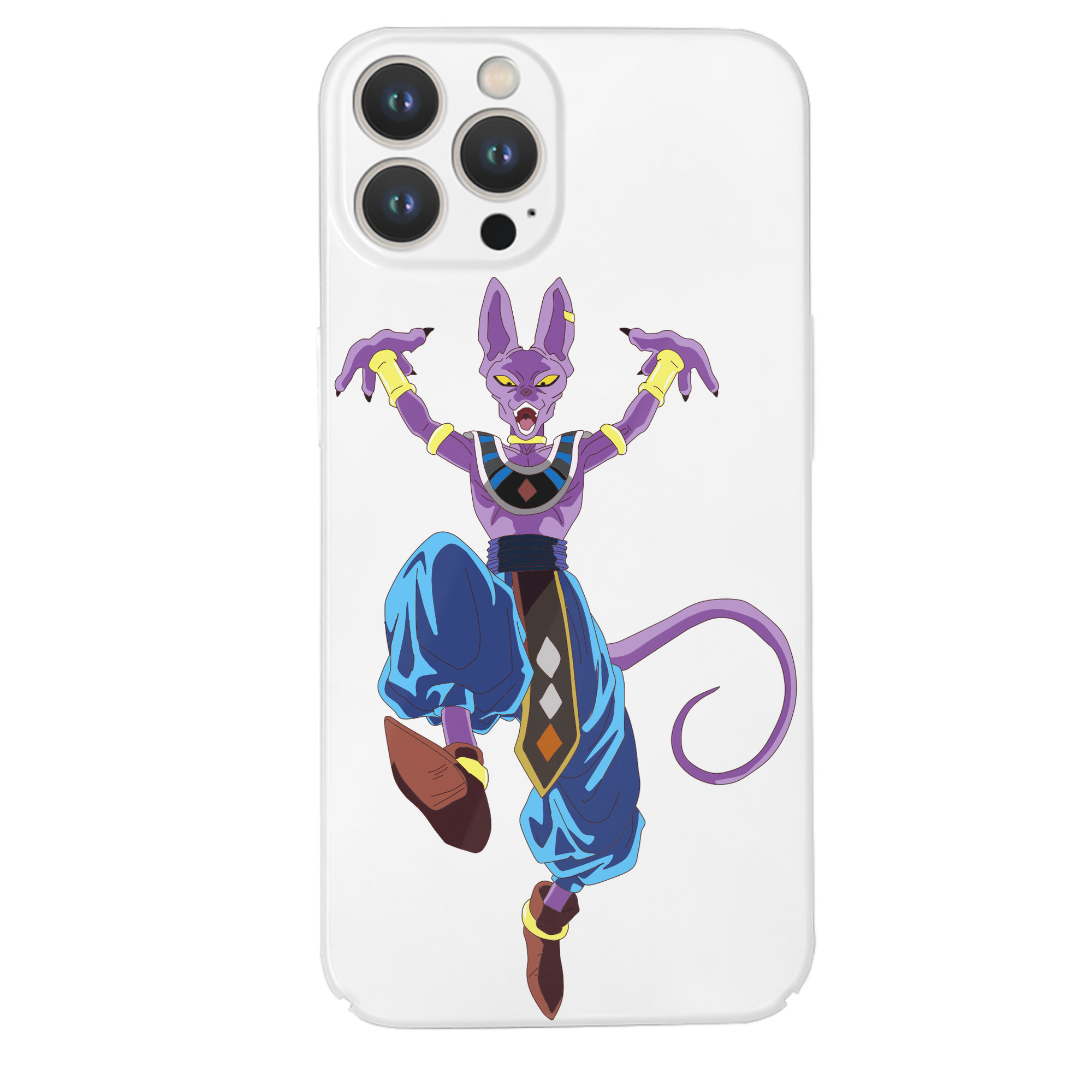 （画像用） ドラゴンボール ビルス 破壊神ビルス DRAGON BALL Beerus Birusu 【iPhone 14シリーズ対応】ハードケース